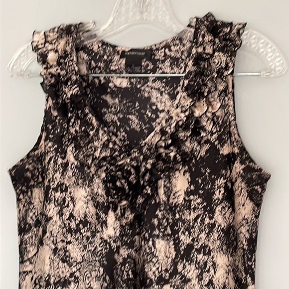 Spense Sleeveless Ruffled V-Neck Top Sz M - Picture 2 of 6